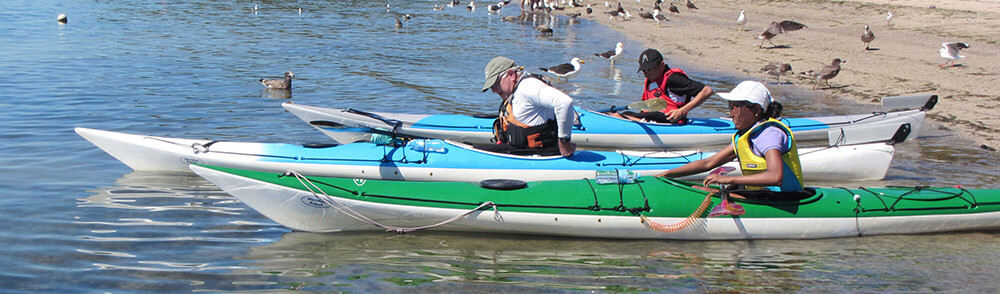 Meridian Kayaks about to launch