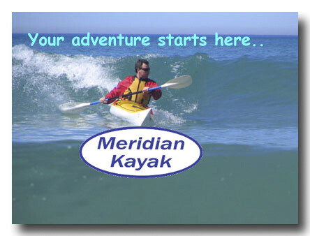 Adventure in a Meridian Cygnet sea kayak
